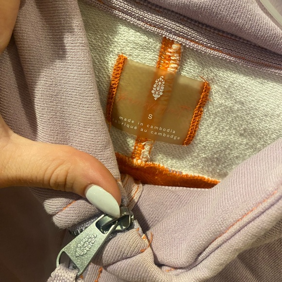 Free People FP Movement Split Second Half Zip Pullover Sweatshirt - Picture 2 of 4